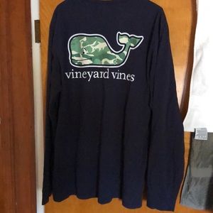Men’s long sleeve vineyard vines camo whale
